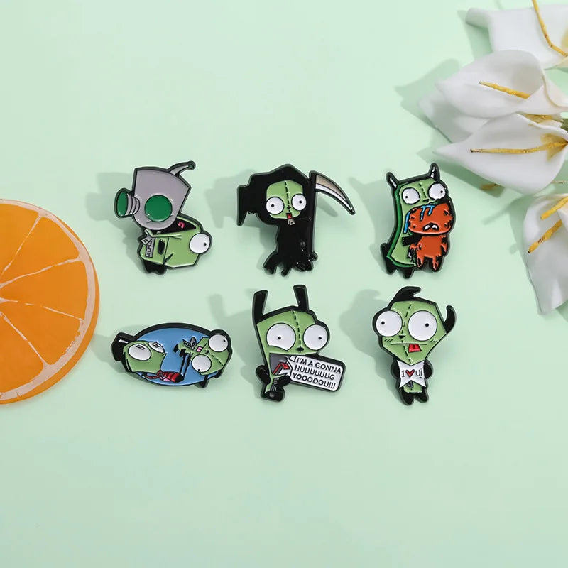 2-9pcs/set Cartoon Characters Collection Enamel Pins Cool Cute Anime