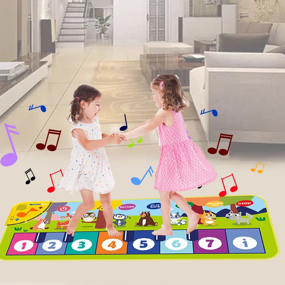 Piano Mat for Kids Kids Toddlers Floor Keyboard Dance Mat Baby Fitness