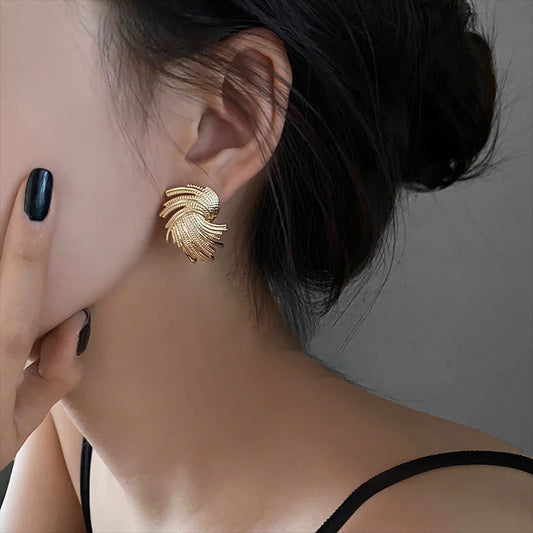 Punk Geometric Drop Earrings For Women Retro Irregular Dangle Earrings