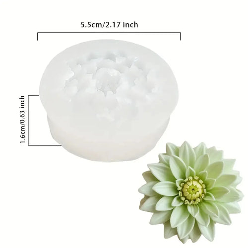 SuitableDIYCandle、Aromatherapy、Realistic Peony Flower Silicone Mold