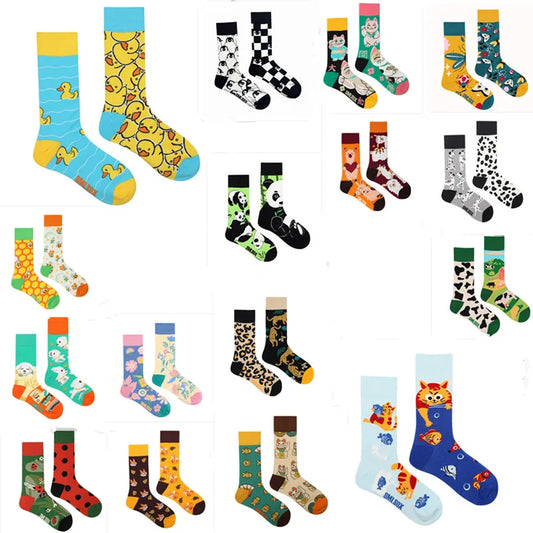 1 Pair Man Women Sock Original AB Tide Socks Colorful Cat Dog Koala