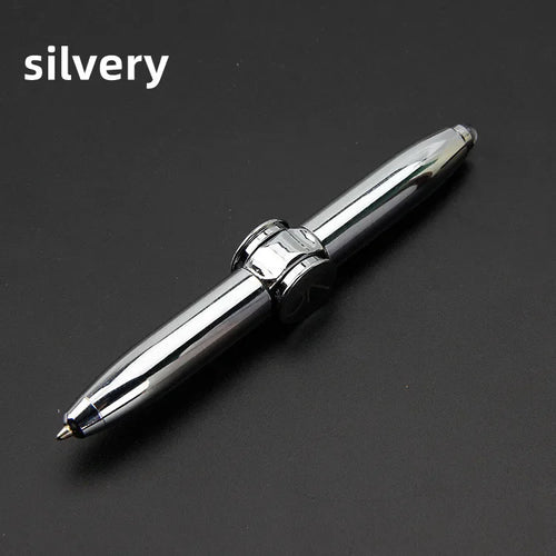 Multifunctional Decompression Finger Rotate Luminous Gyro Pens Toy