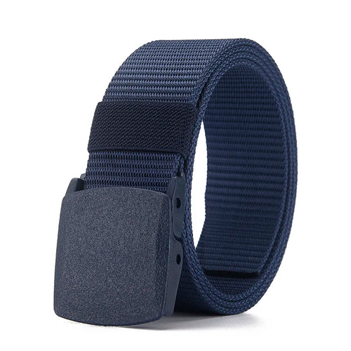 Canvas Belt with Automatic Plastic Buckle - Perfect for Outdoor Sports