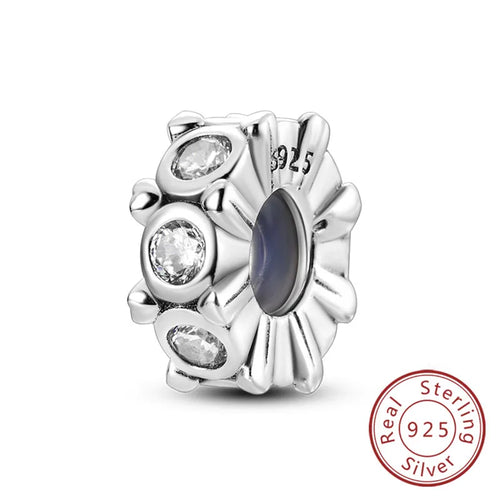 Fit Original Charms Beads 925 Sterling Silver Clip Charms Zircon