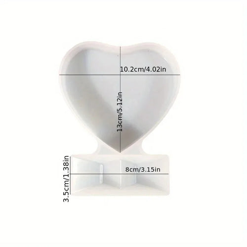 Resin Molds Heart-Shaped Photo Frame Mold, DIY Personalized Photo