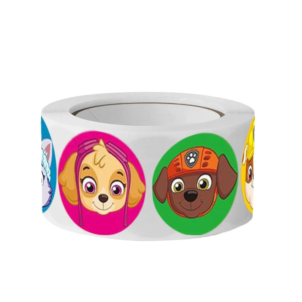 New 500PCS Paw Patrol Children's Cartoon Stickers Cute Kids Stationery