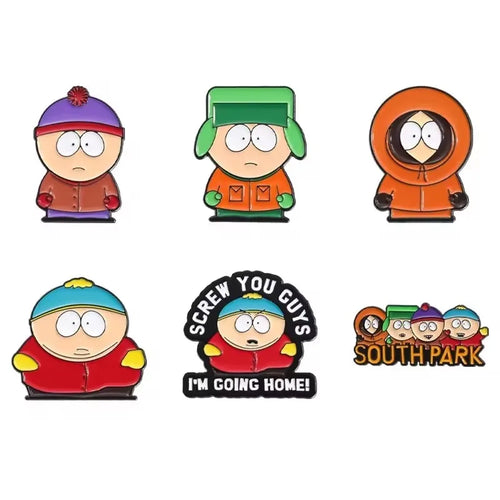 Cartoon Animated Character Enamel Pins Custom Cute Metal Brooches