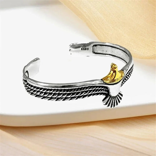 XIYANIKE Vintage Thai Silver Lotus Flower Cuff Bracelet For Women Girl