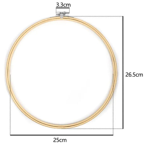 10pcs/Set 10-30cm Wooden Embroidery Hoops Frame Set Bamboo Embroidery