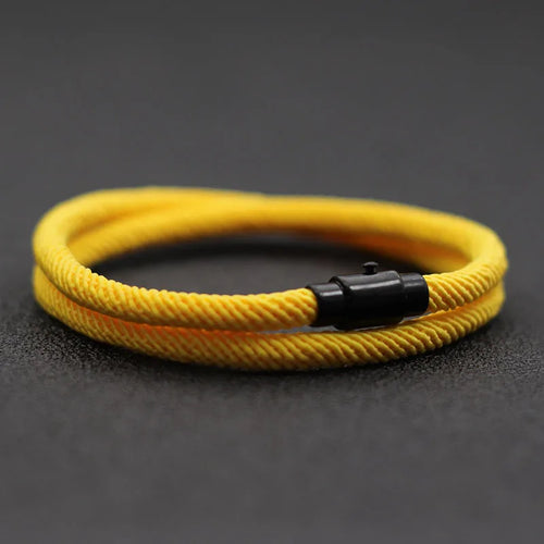 New Minimalist Men Rope Bracelet Double Layer Survival Braclet Homme