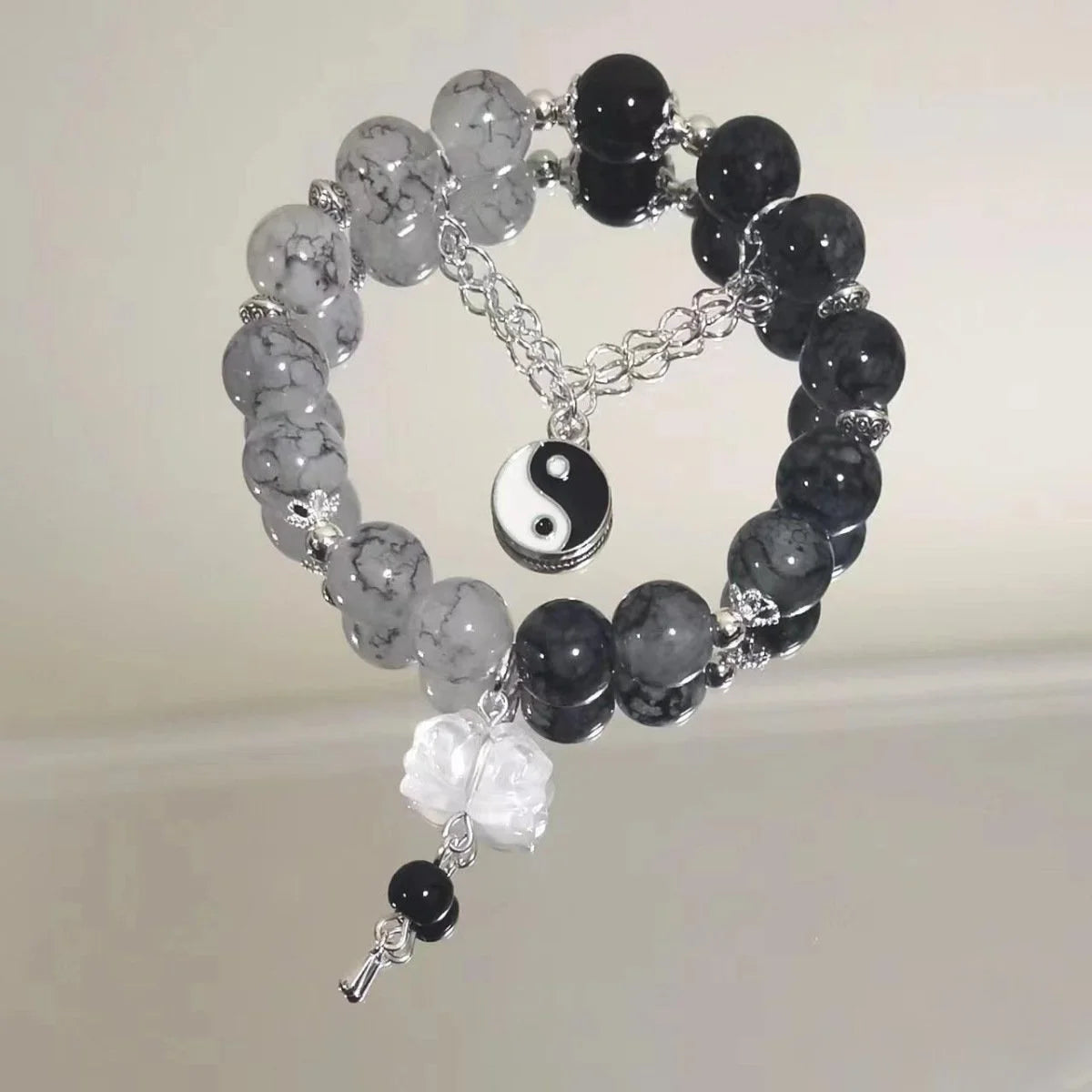 New Simple Beads Crystal Bracelet For Women Girls Korean ins Flower