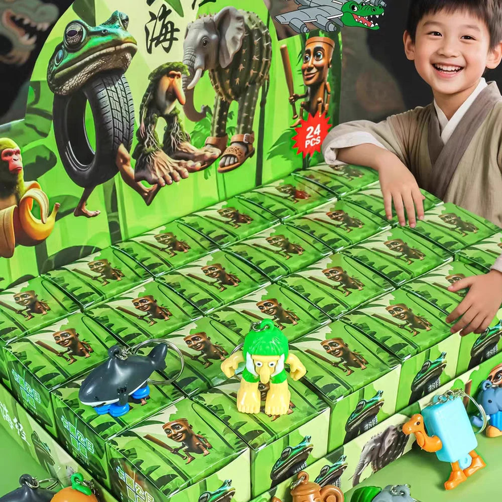 12/24PCS Italian Brainrot Blind Box Toy Tungtungtung Sahur Tralarero