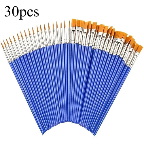 10/20/30pcs Painting Brushes For Painting Handcraft Arts And Craft For