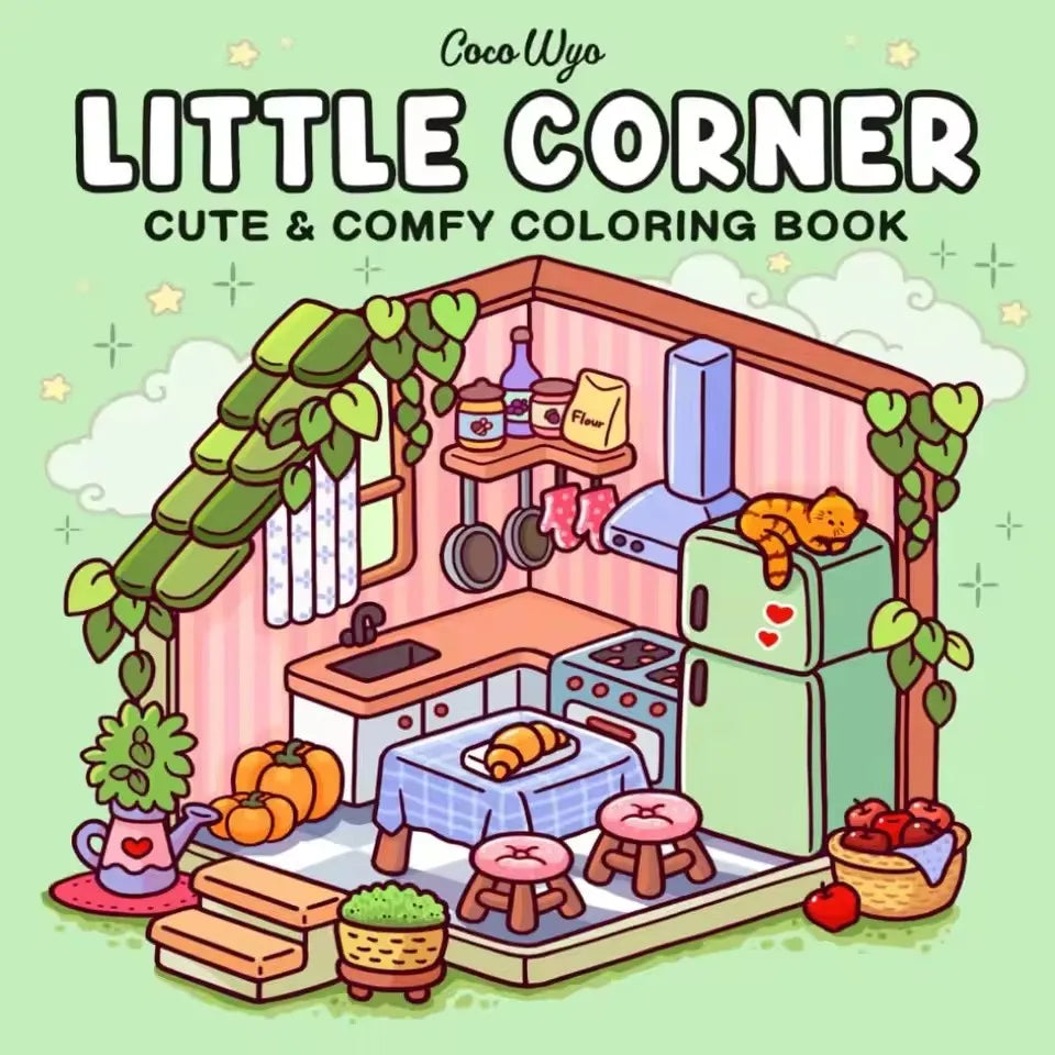 Halloween Coloring Book COZY FRIENDS Coloring Book For Adults And