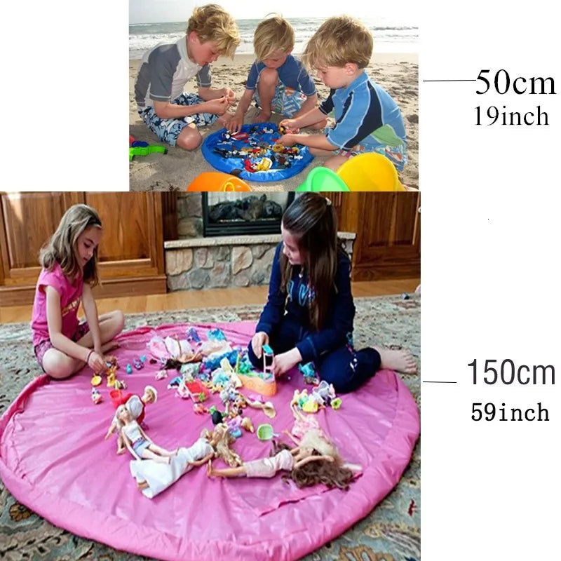 1pc Multifunction Portable Kids Toys Storage Bags Blocks Toys Play Mat