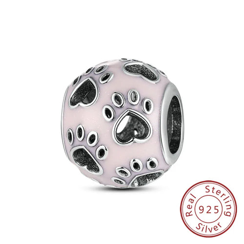 Fit Original Charms Beads 925 Sterling Silver Clip Charms Zircon