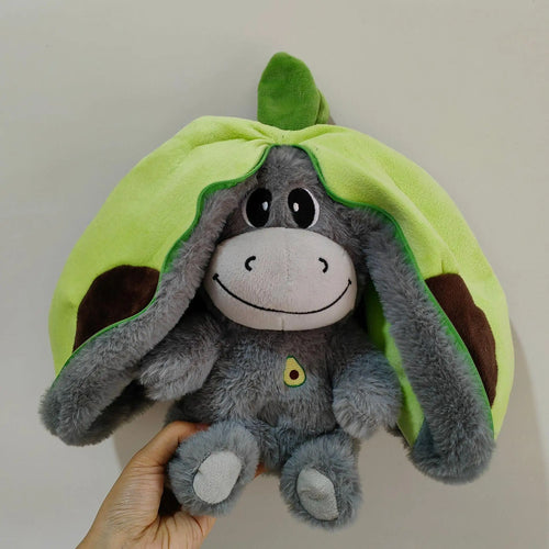 Baby Strawberry Donkey Plush Toy Stuffed Creative Into Fruit Transform