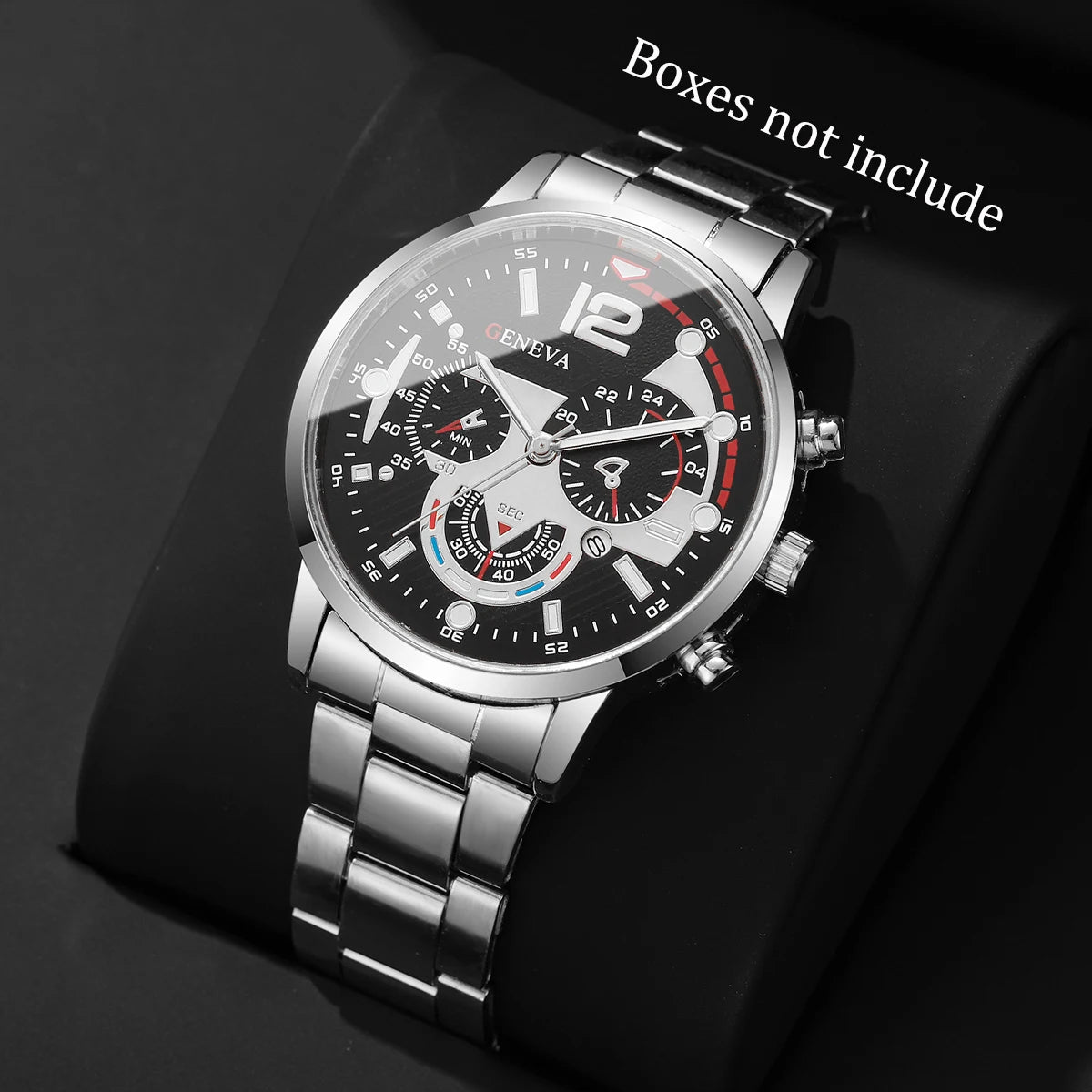 1/4PCS Luxury Big Dial Men Business Watch Fashion Mens Quartz Watches