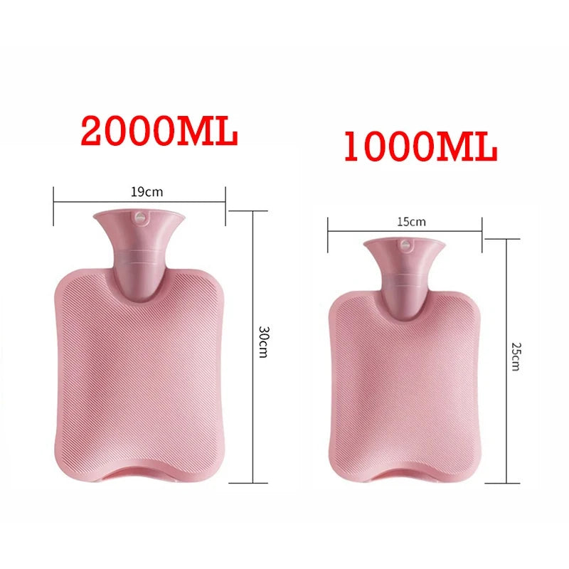 1000/2000Ml Hot Water Bottles Bag Water-filling Hot-water Bag for
