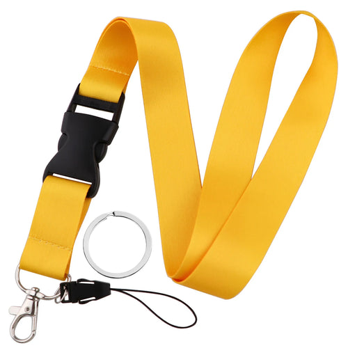 Fashion Mobile Phone Lanyard Pure Color Neck Strap Credencial Teacher