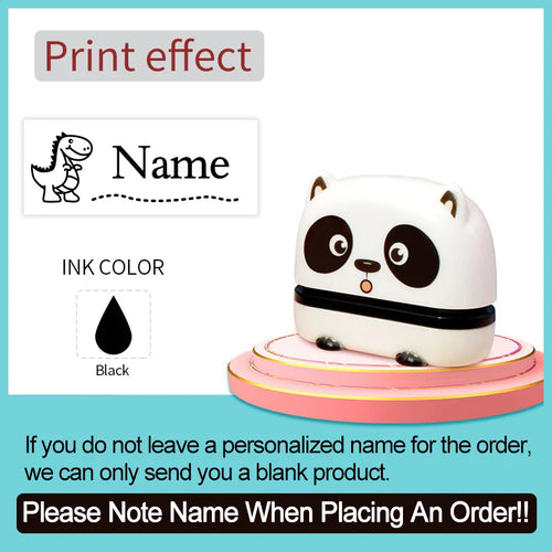 ‌Personalized Baby Name Stamp Set - Custom Waterproof Ink Seal for