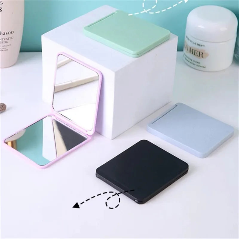 Mirror Foldable Makeup Mirror Portable Double-Sided Mirror Student