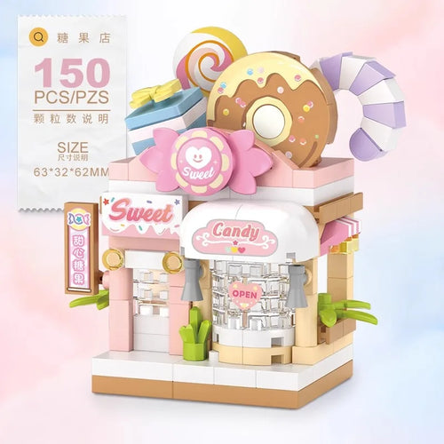 Street View Restaurant Dessert Coffee Pet Fruit Store Model Building