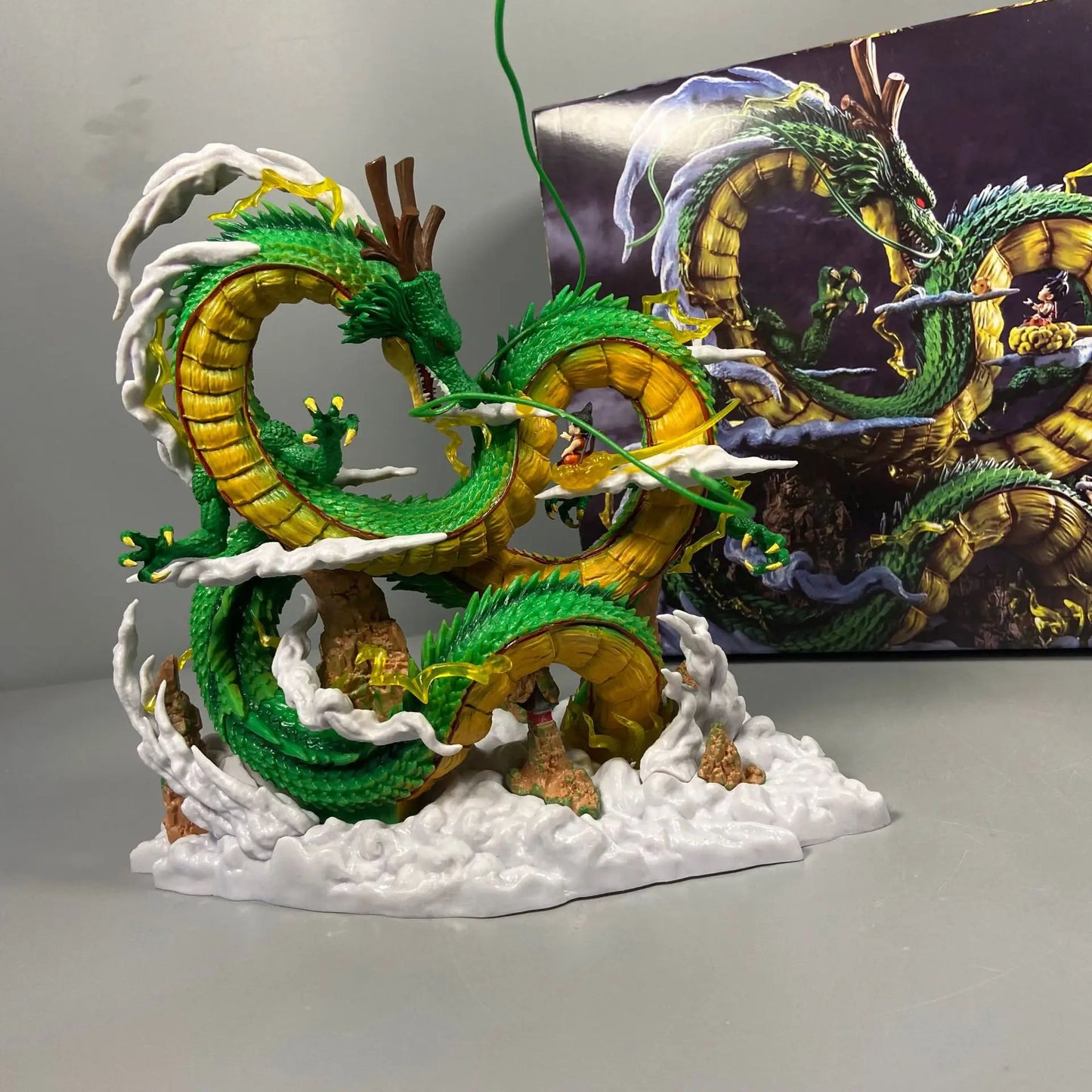 24cm Dragon Ball Anime Figure Shenron Figure Goku And Shenron Figurine