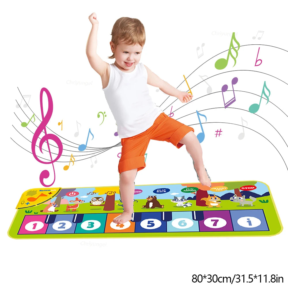 Piano Mat for Kids Kids Toddlers Floor Keyboard Dance Mat Baby Fitness