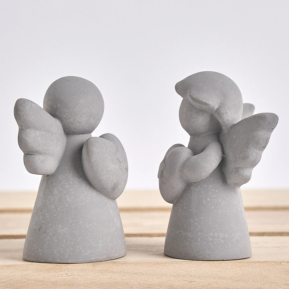Heart Wings Angel Silicone Scented Candle Mold DIY Girl Sculpture