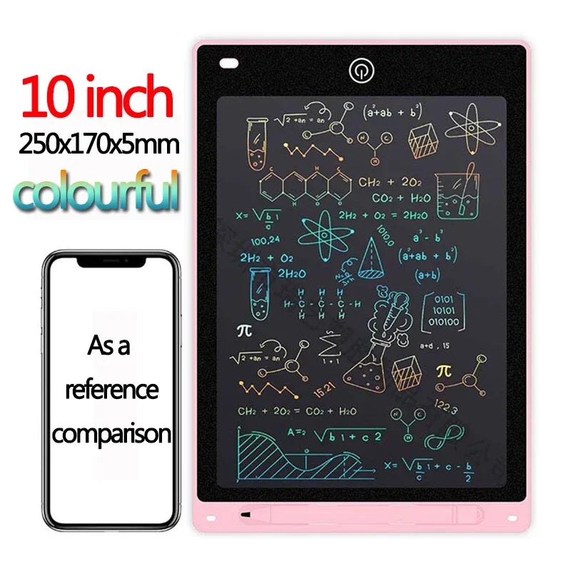 10/12/inch LCD Writing Tablet Drawing Board Kids Graffiti Sketchpad