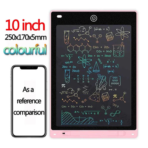 10/12/inch LCD Writing Tablet Drawing Board Kids Graffiti Sketchpad