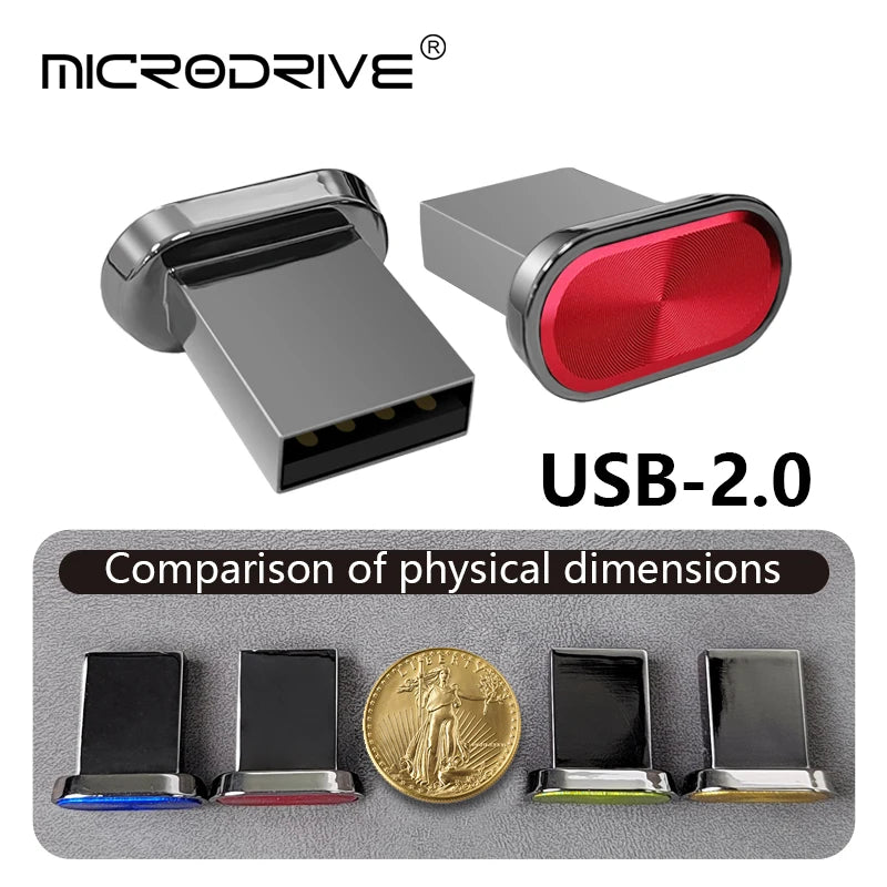 Super Mini USB Flash Drive Waterproof Pendrive 64GB 32GB 16GB 8GB 4GB