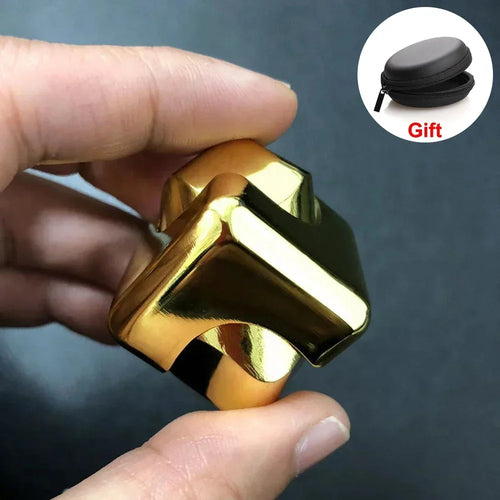 Alloy Cube Spinner Fingertip Gyroscope Fidget Anti Stress Toys Adult