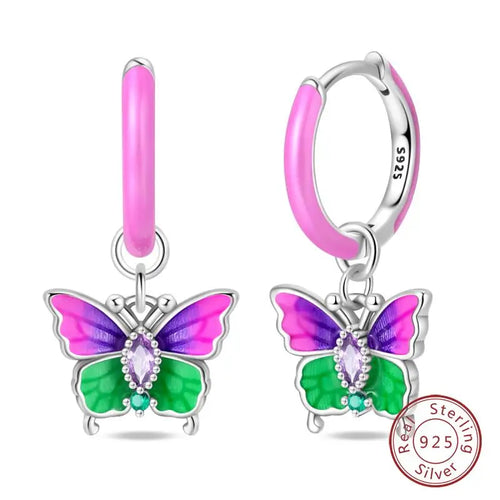 Hot 925 Sterling Silver Earrings Charm Simple Shining Lotus Zircon