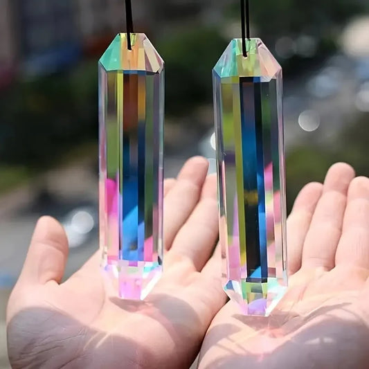 2 pcs sun catcher window prism pendant, Crystal rainbow manufacturing
