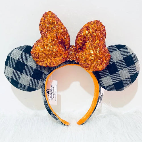 Disney Princess Headband Mickey Ear Rapunzel Snow White Sequin Bow