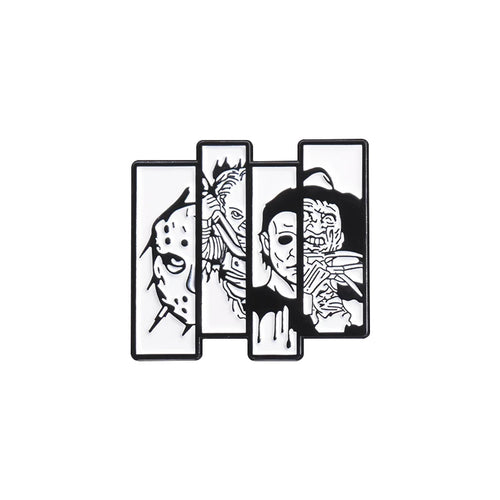 Horror Killer Enamel Pins Custom Horror Faces Movie Anime