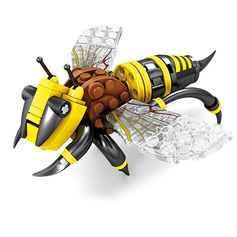 Creative Building Blocks Insect Model Bee Dragonfly Ant Mantis