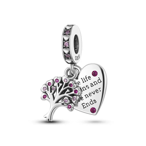 Womens Tree Of Life Pendant Charms Bead For Pandora 925 Silver