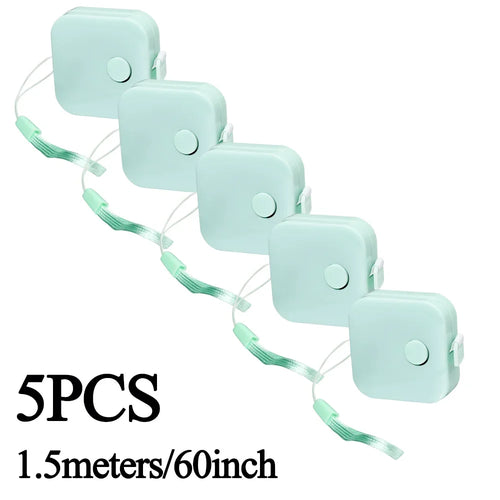 Double Scale Ruler Plastic Roll Tape Mini Tape Measure Accurate