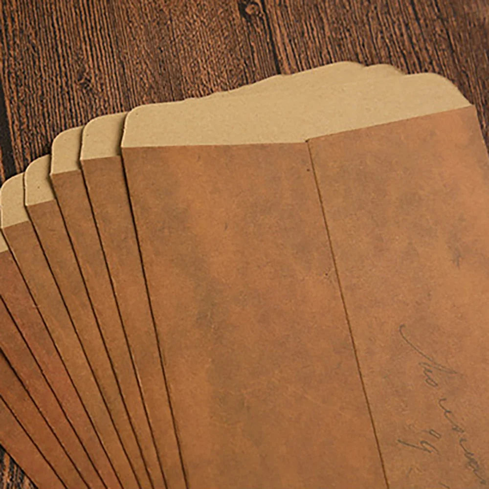 Mr.paper 10pcs/set Vintage Kraft Paper Envelope Creative Nostalgic