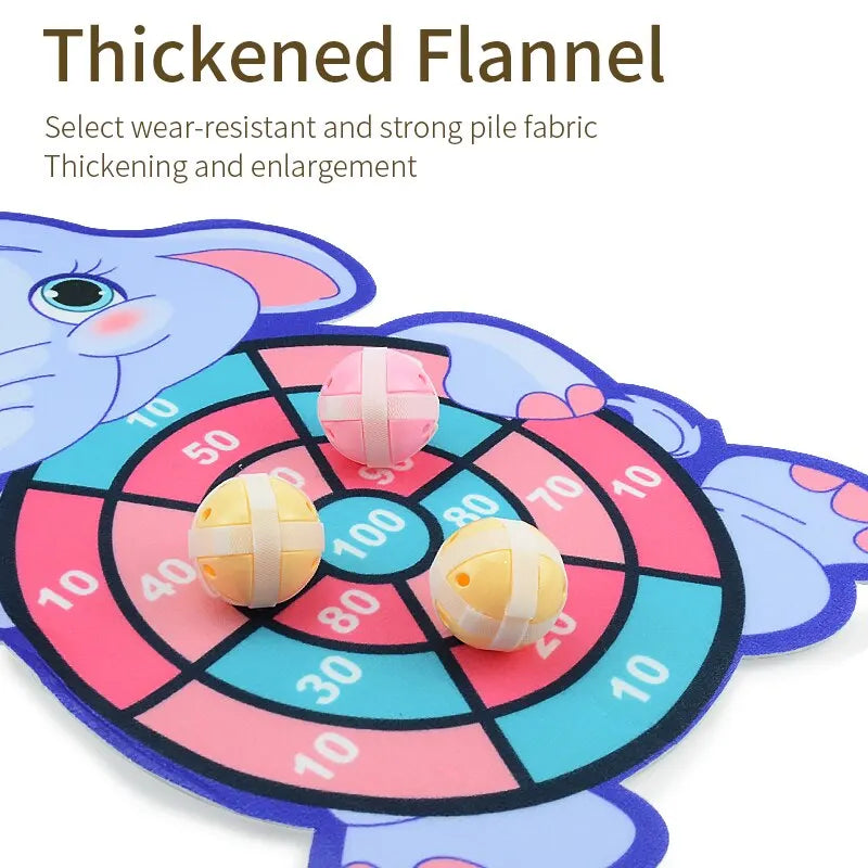 Animal Dart Board for Kids with Sticky Balls.Indoor Outdoor Sport