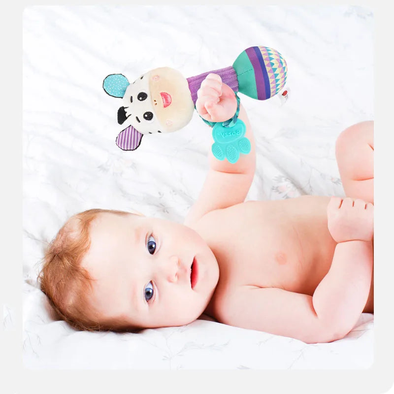 Baby Rattles Soft Stuffed Animal Rattle Hand Grip Baby Toys Shaker