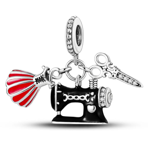 MULA 1PC Silver Plated Dangle Charms Fit Original Snake Chain Charm
