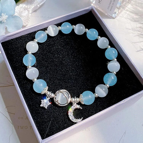 New Simple Beads Crystal Bracelet For Women Girls Korean ins Flower