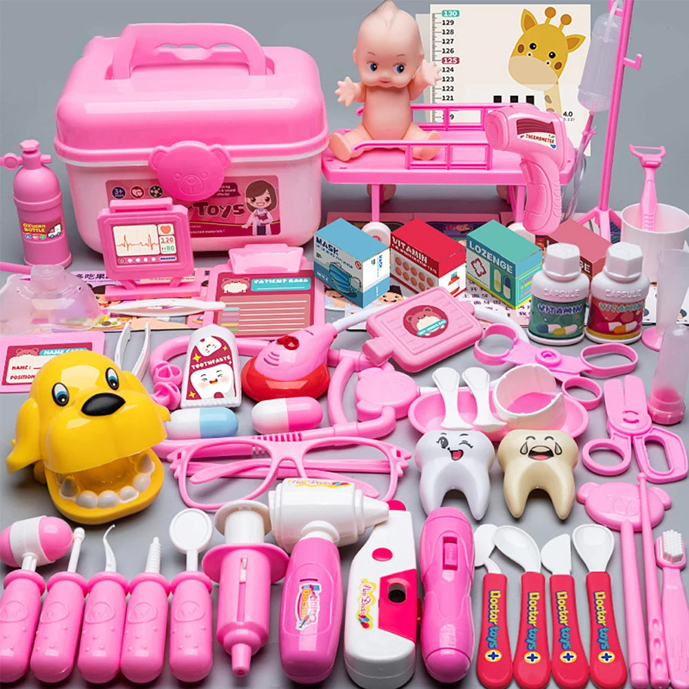 Children Doctor Play Set Simulation Nurse Toy Doctor Accessories for