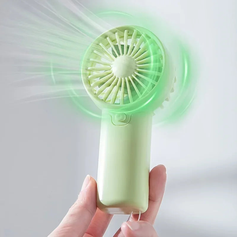 2025 Cute Mini Fan Portable Handheld Fan Lightweight Handy Fan Pocket