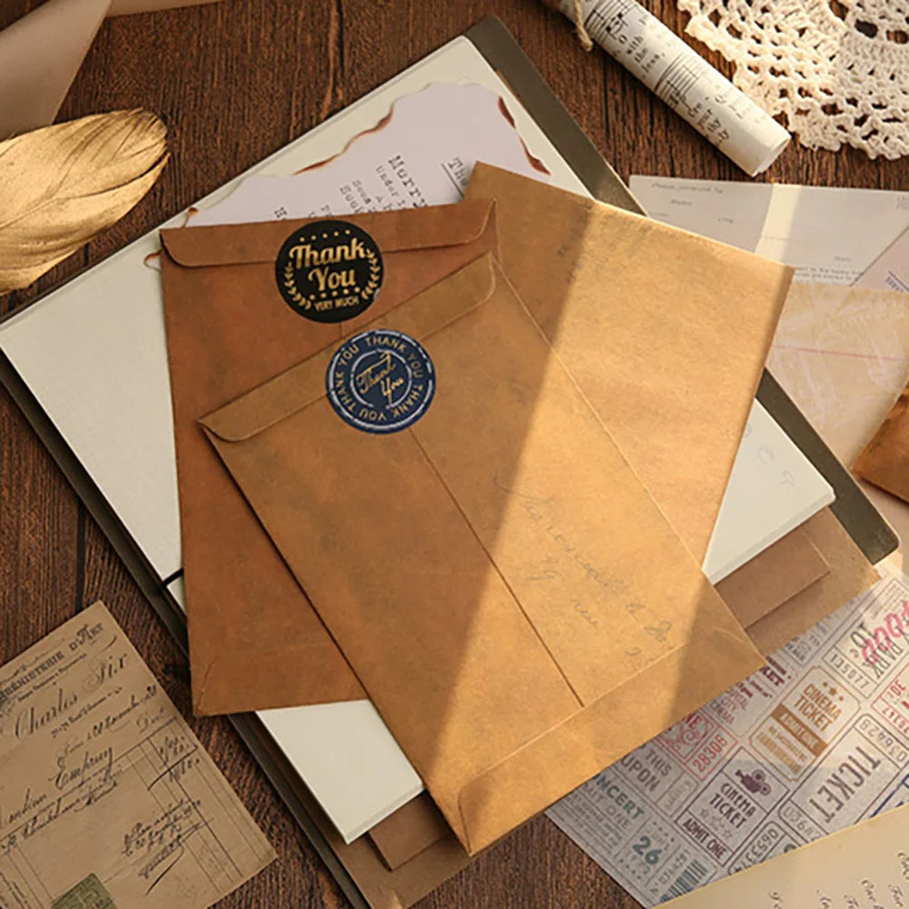 Mr.paper 10pcs/set Vintage Kraft Paper Envelope Creative Nostalgic