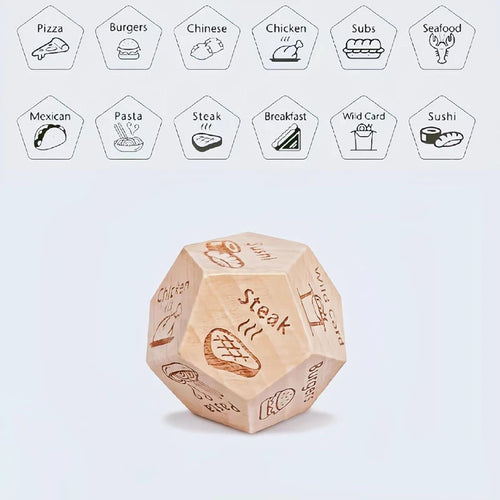 Dice for Her Him Couples Gift Ideas Food Decision Dice Games Christmas